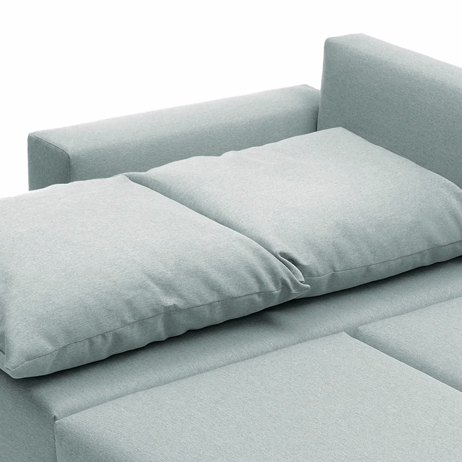 Abakus Direct Oslo Reversible Corner Sofa Bed in Mint Green with Sleeping Function and Lift Up Seat – 4
