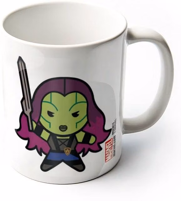 Marvel Kawaii Gamora Ceramic Mug in White