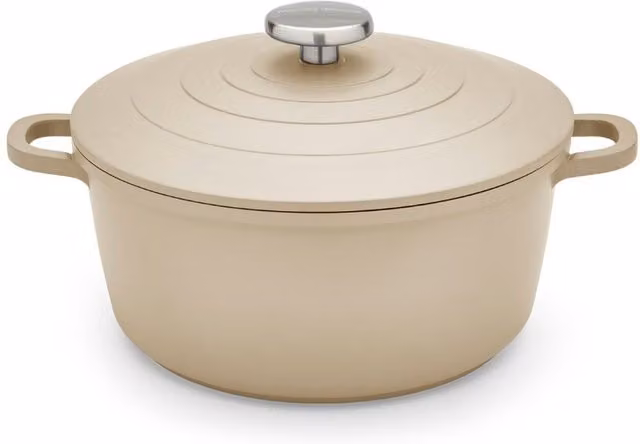 Morphy Richards 24cm Ceramic Cast Aluminium Casserole in Beige