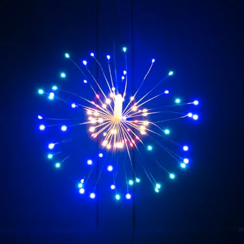 mysmartbuy Hanging LED Starburst Light, Multicolour, Height: 40 cm – 1