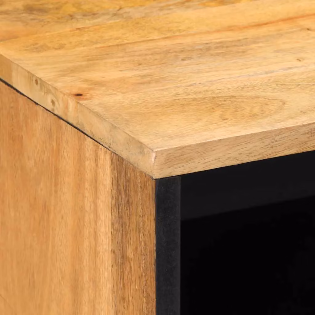 Berkfield Home Brown Mango Wood Bedside Cabinet W/D/H: 50 x 33 x 62 cm – 4