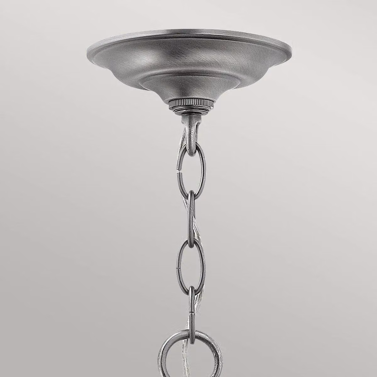 Netlighting Gentry 3 Light Small Ceiling Lantern Pendant in Grey with E14 Base – 2