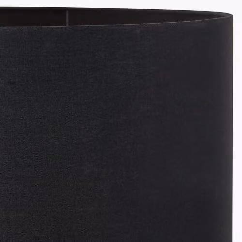 Pacific Lifestyle Black Modern Cylinder Fabric Lampshade, Diameter: 30.48 cm – 3
