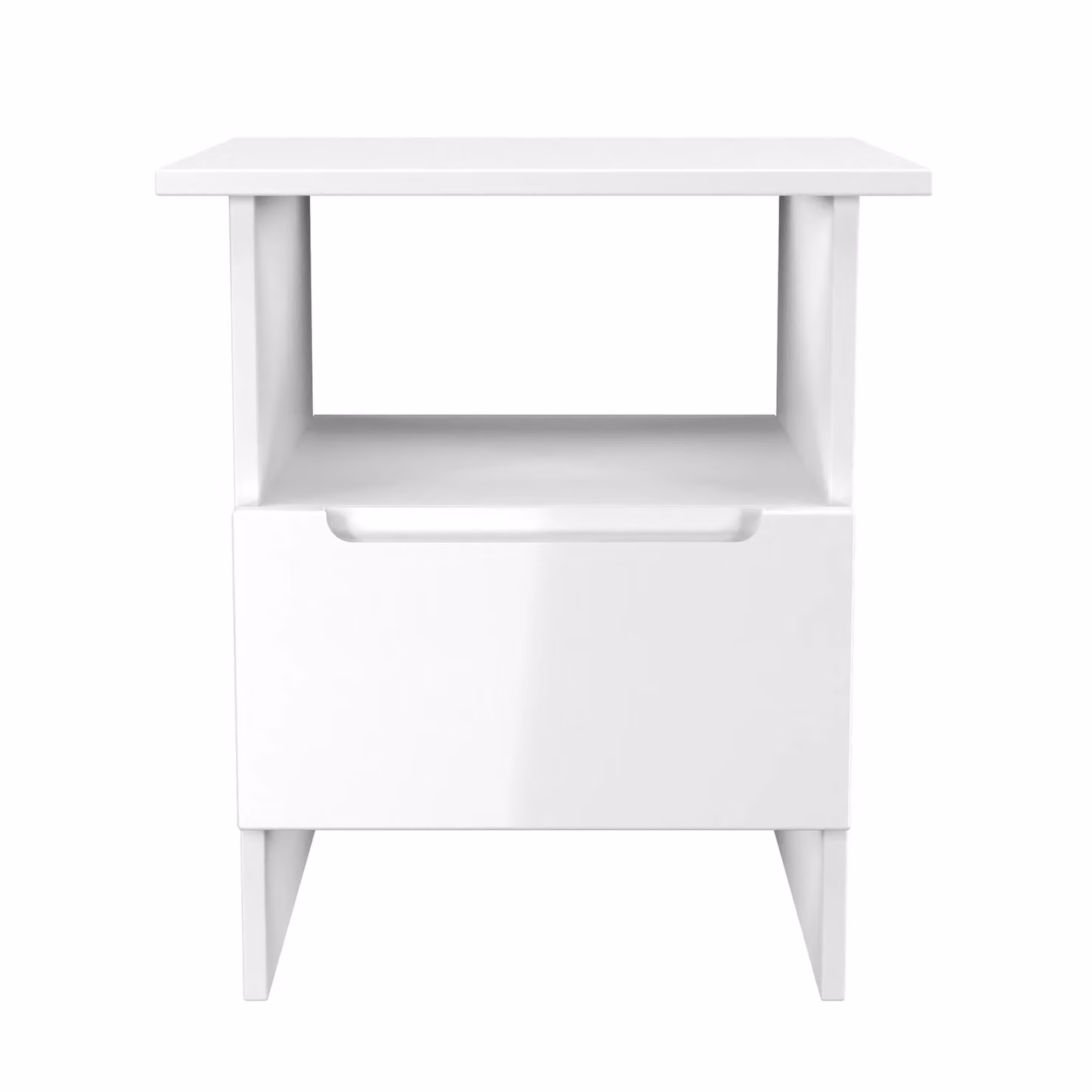 2 U Lucca Ready Assembled Small Bottom Drawer Lamp Table in White – 2