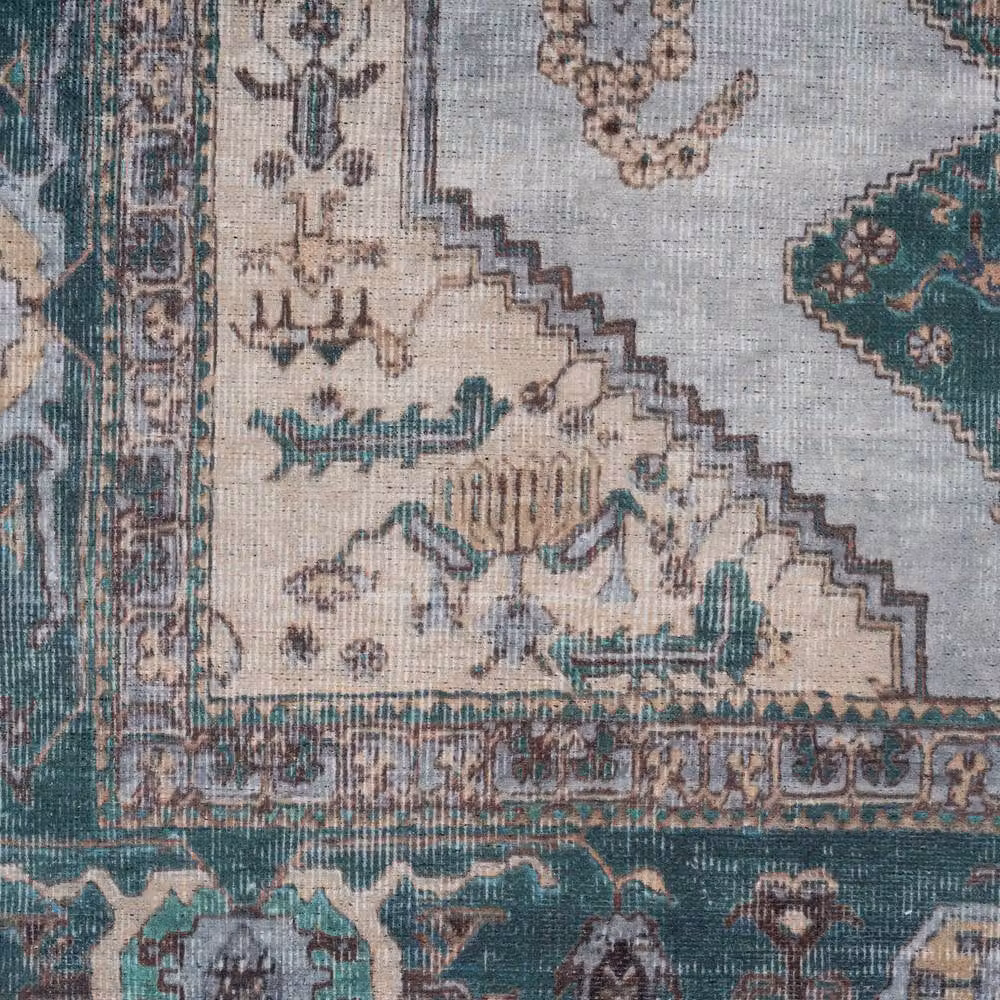 Kukoon Dark Green Traditional Flatwoven Oriental Area Rug for Living Rooms and Hallways, W: 120 cm, L: 170 cm – 4