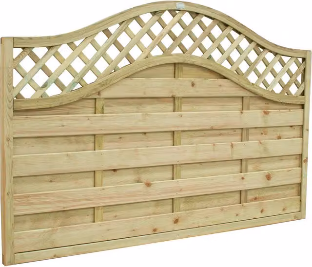 Europa Prague Wood Paravent Screen in Forest Green and Beige, Width: 120 cm