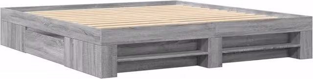 Berkfield Home Sonoma Super King Bed Frame with Drawers, Grey, W/D/H: 180 x 203 x 33 cm – 1