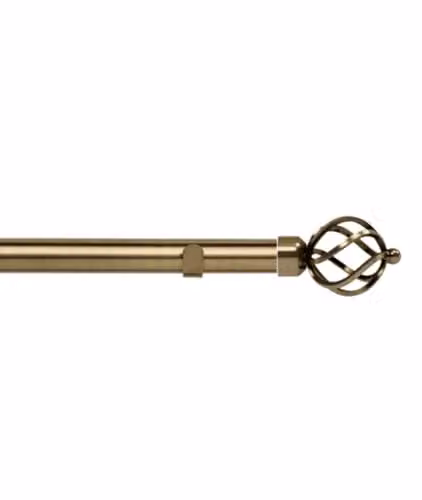 New Edge Blinds Bronze Curtain Pole Set