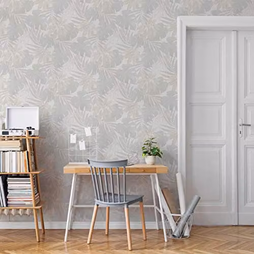 Marburg Avalon 31603 Beige Nature Floral Botanical Non-Woven Wallpaper, W: 0.53 m, H: 10.05 m – 2