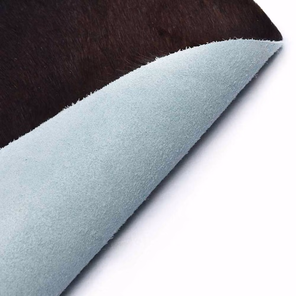Berkfield Home Real Cowhide Rug in Black, W: 180 cm, D: 220 cm – 2