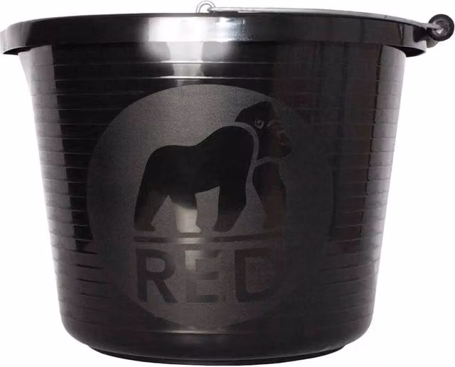 Red Gorilla Premium 15L Bucket in Black