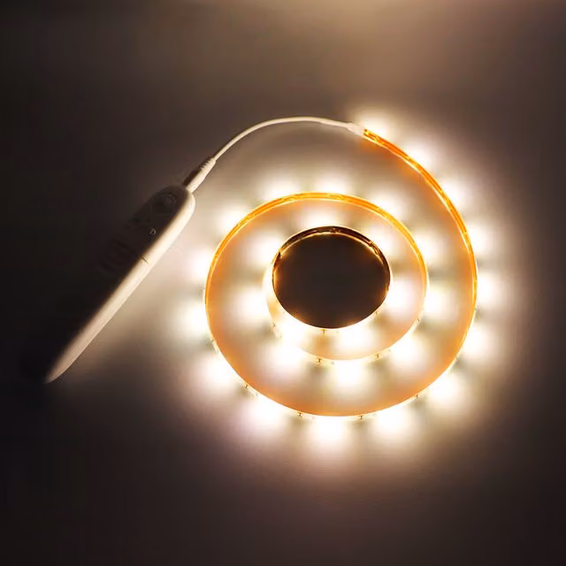 ExtraStar 1.7W LED Infrared Motion Sensor Strip Light, White, 1m