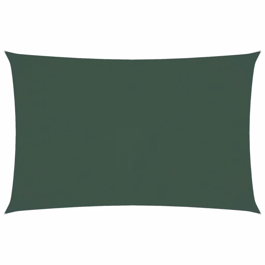 Berkfield Home Rectangular Oxford Fabric Sunshade Sail in Dark Green, W: 8 m, D: 5 m – 1