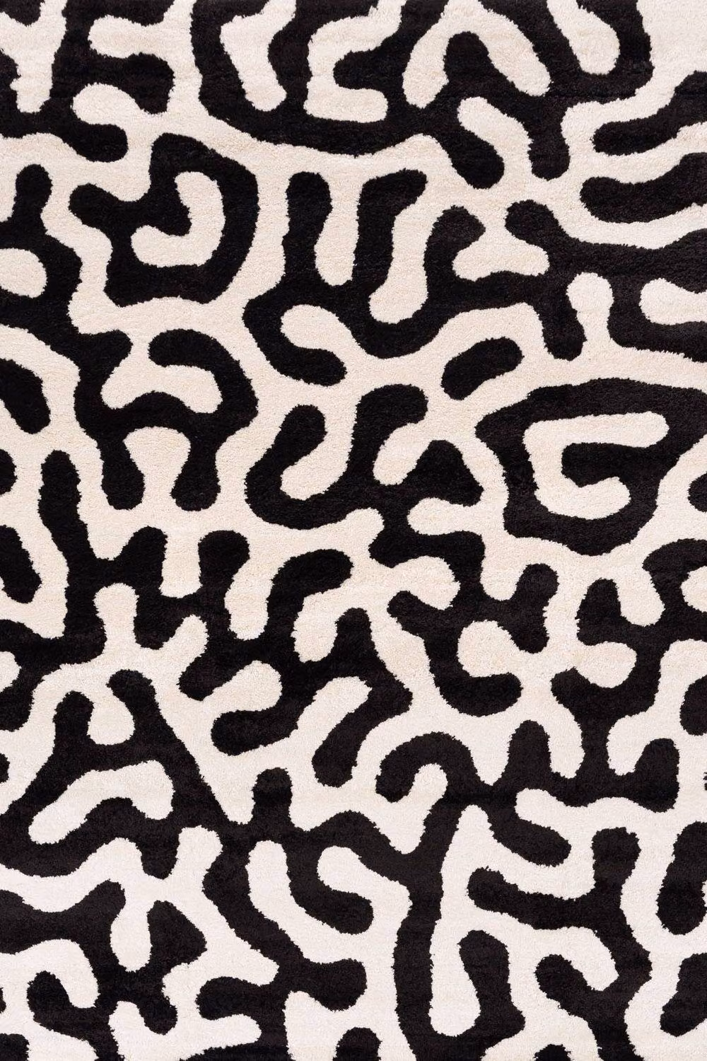 THE RUGS Joli Abstract Pattern Soft and Dense Pile Rug in Black, W/D/H: 160 x 230 cm – 2