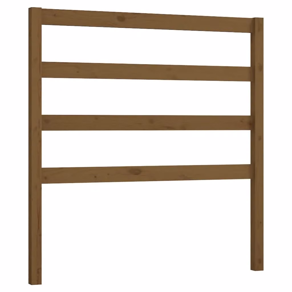 Berkfield Home Honey Brown Solid Wood Pine Bed Headboard, W/D/H: 106 x 4 x 100 cm – 2