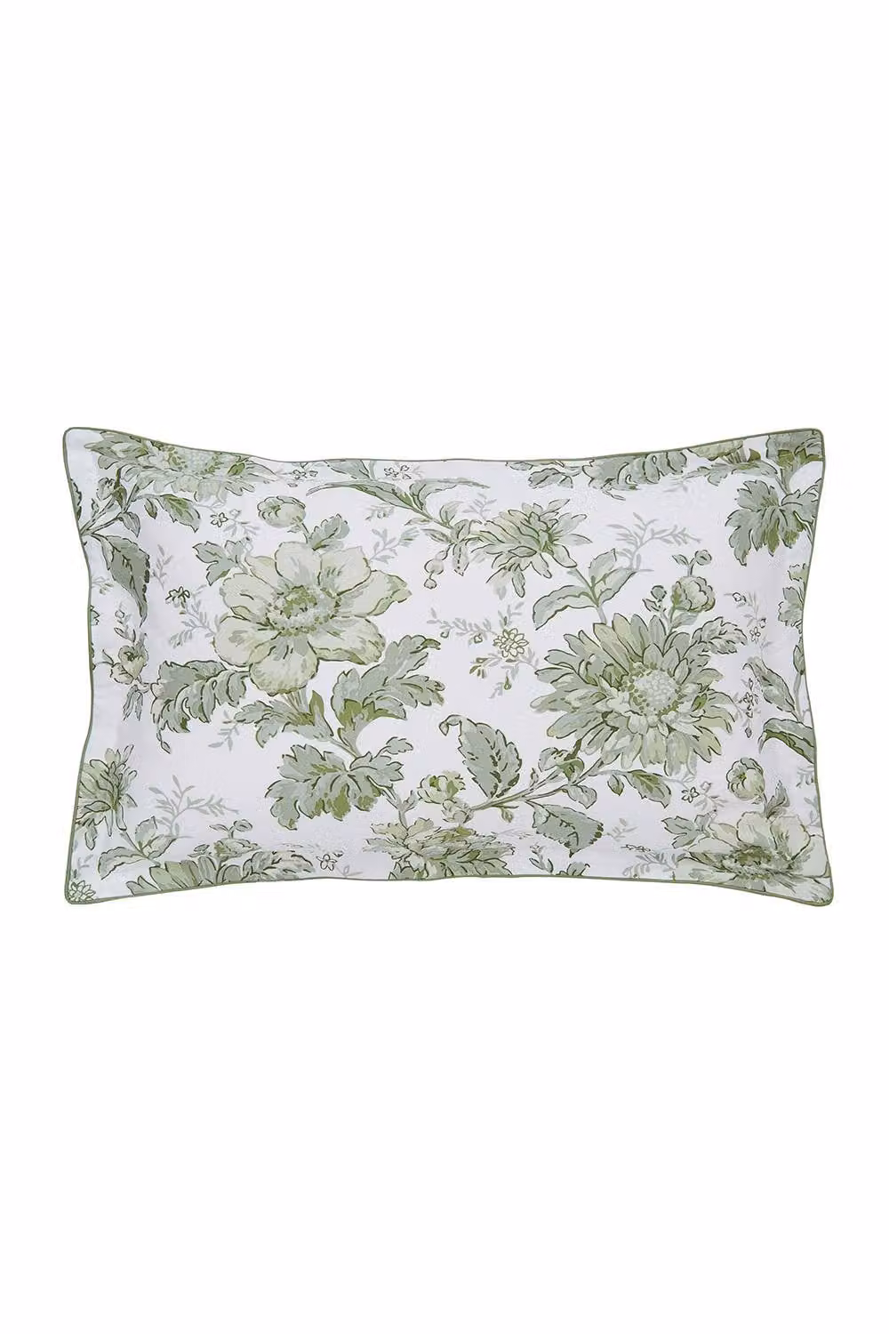 English Heritage English Garden Floral Cotton Duvet Cover and Pillowcase Set in Green, White and Multicolour, 90 x 200 cm – 2