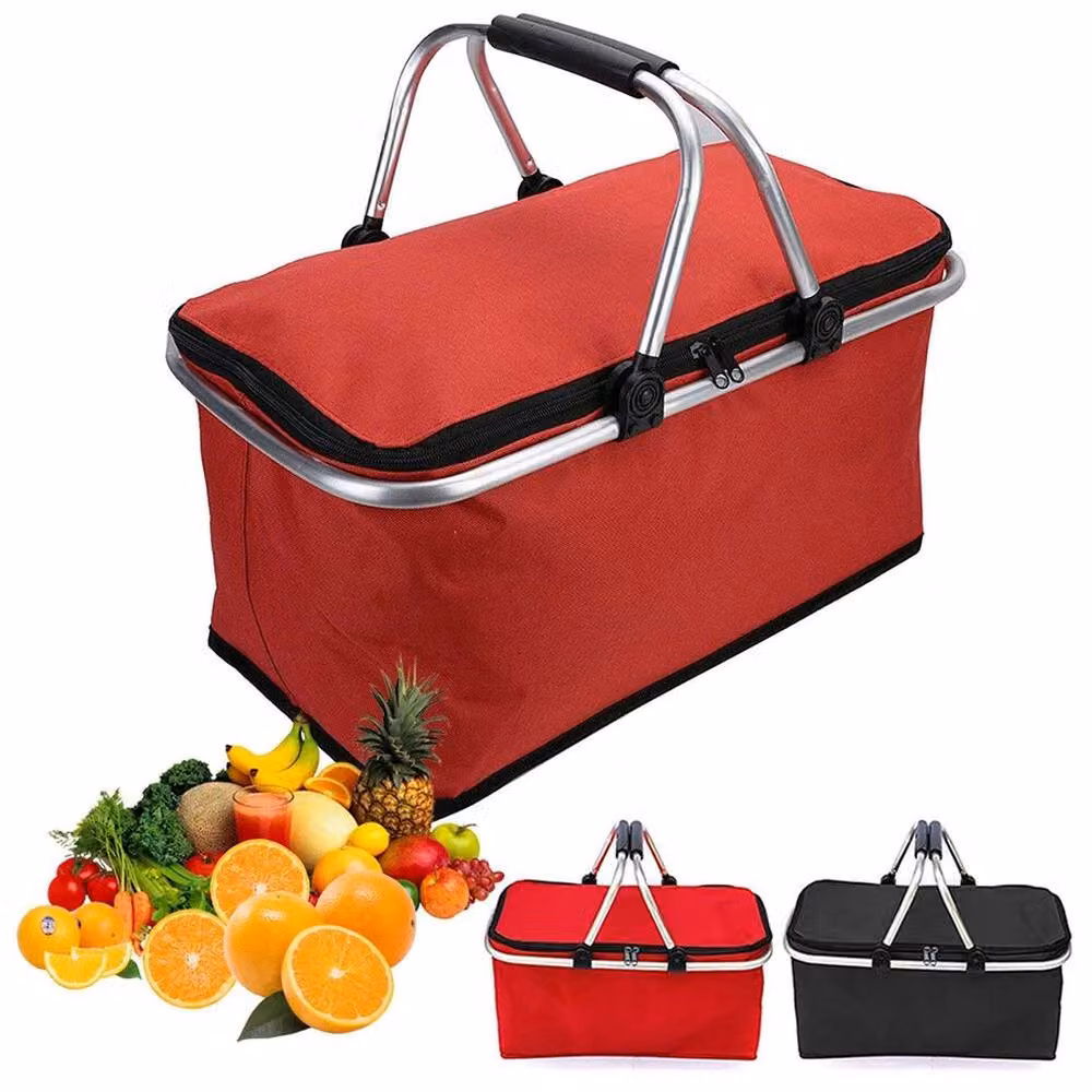Hinsinc Red 30L Large Insulated Camping Cool Box Bag – 3