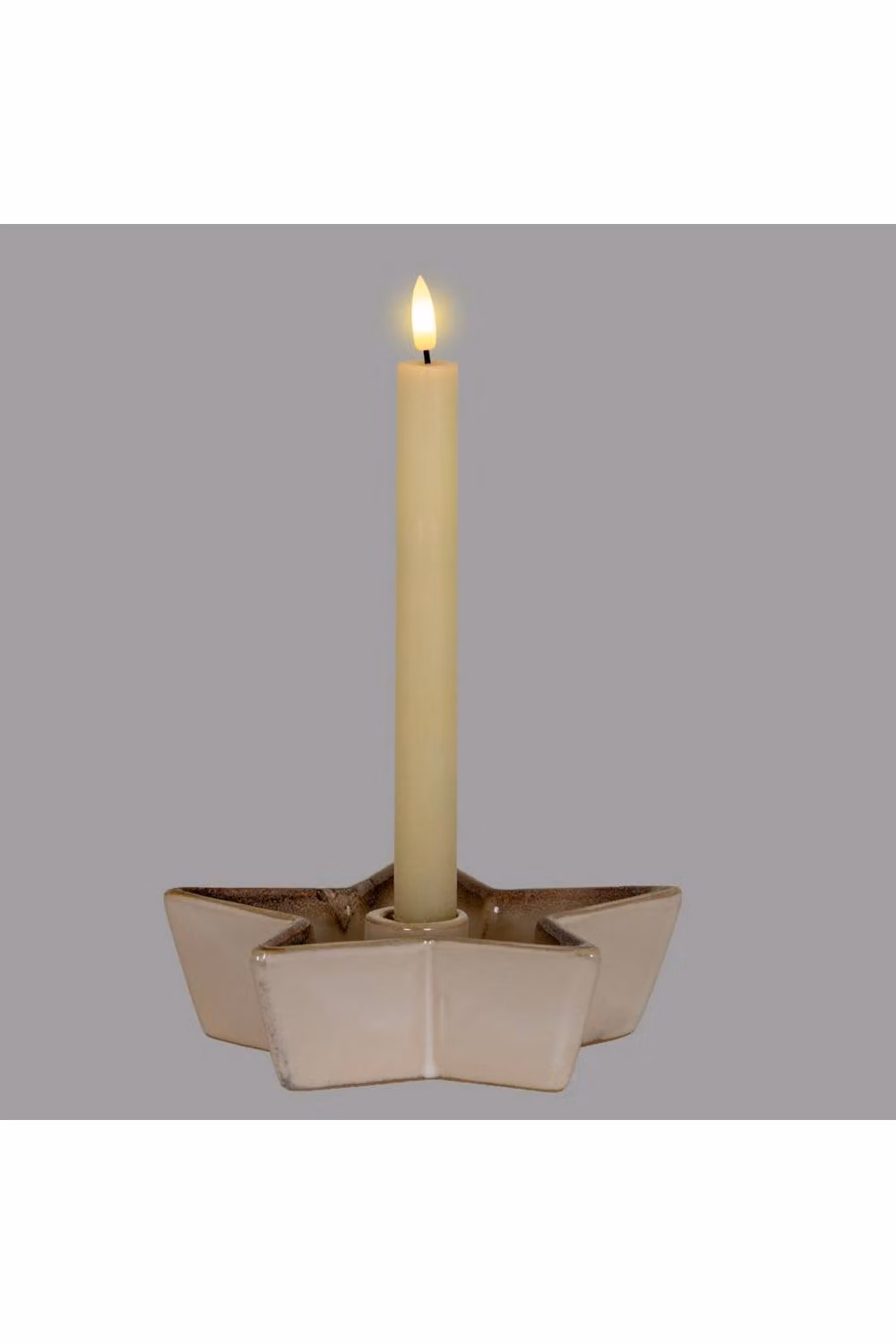 KDMD Solace Small White Cement Star Candle Holder – 2