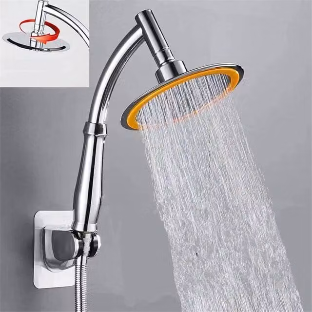 Nordara Silver Chrome Round Handheld Water Saving Filter Shower Head