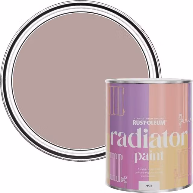 Rust-Oleum Matt Radiator Paint Pink Champagne 750ml