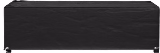 Berkfield Home Durable Rectangular Garden Furniture Cover with 8 Eyelets, Black, W/D/H: 125 x 70 x 35 cm