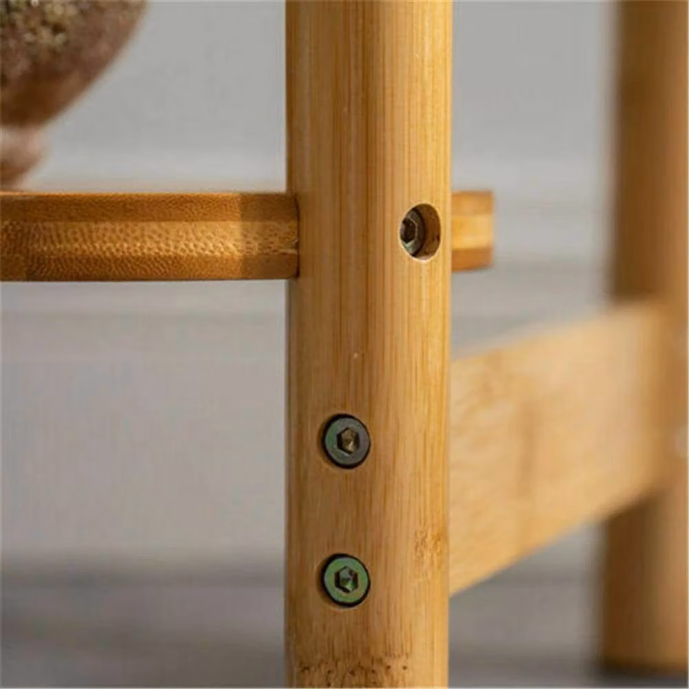 FORGEVIO Rustic Wood Plant Stand Ladder in Brown – 2