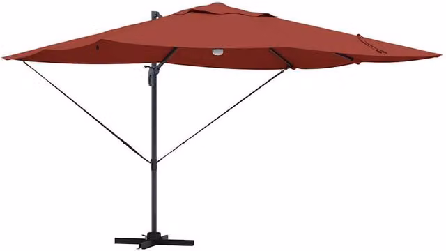 Berkfield Home Cantilever Garden Umbrella in Orange Polyester