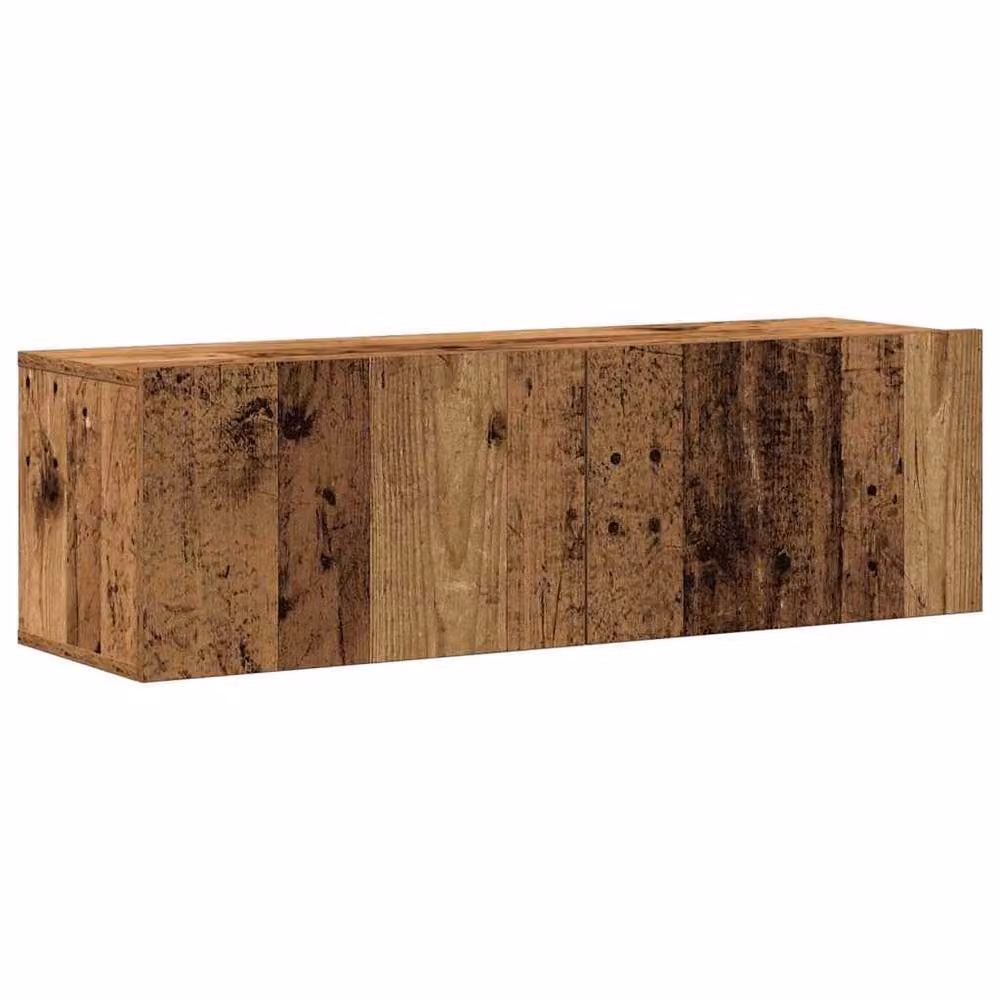 Berkfield Home Classic 4 Piece Wall-Mounted TV Cabinet Set in Brown Engineered Wood – 3