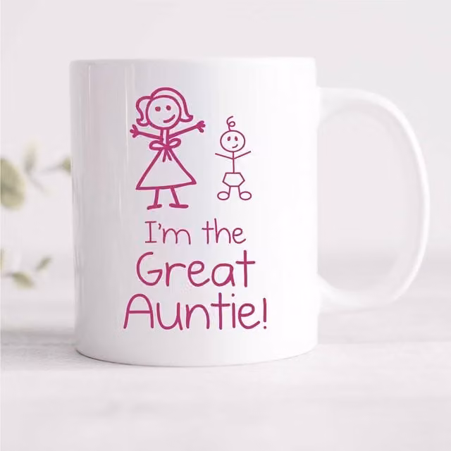 60 Second Makeover Women's I'm The Great Auntie Ceramic Mug in White