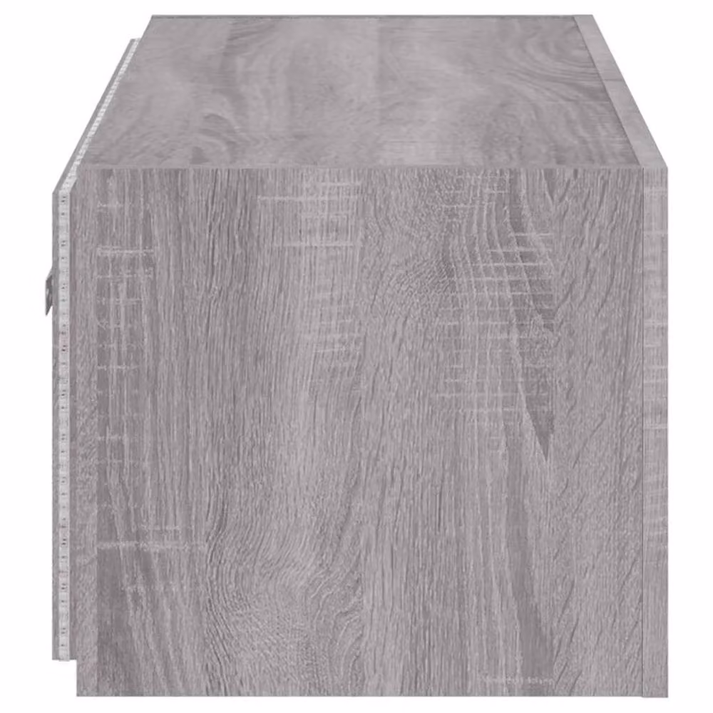 Berkfield Home Modern Wall Mounted TV Cabinet with Integrated LED Lights in Grey Sonoma, W: 100 cm, D: 35 cm, H: 31 cm – 7