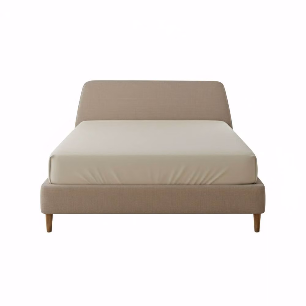Snug City Double Flannelette Fitted Sheet in Beige, Extra Deep 40 cm – 2