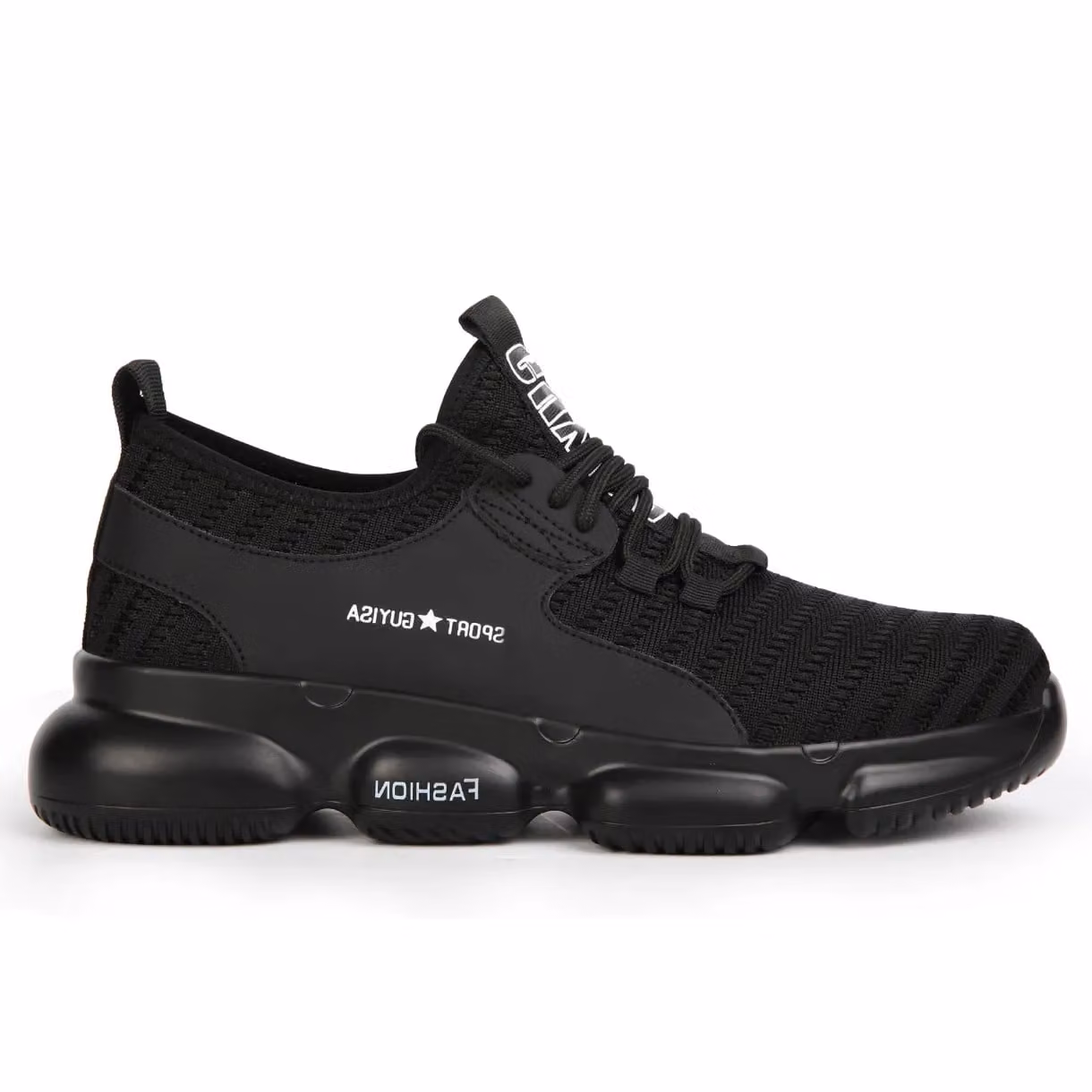 Safety Brands Mens S1P Steel Toe Cap Lightweight Water Resistant Safety Trainers in Black, Size 7 – 4