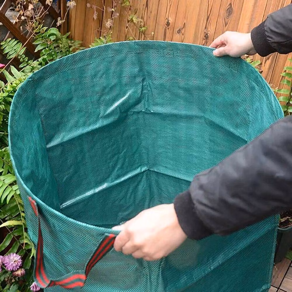 KORVIXA 2x 272L Heavy Duty Green Garden Waste Bags, W/D/H: 100 x 100 x 100 cm – 3