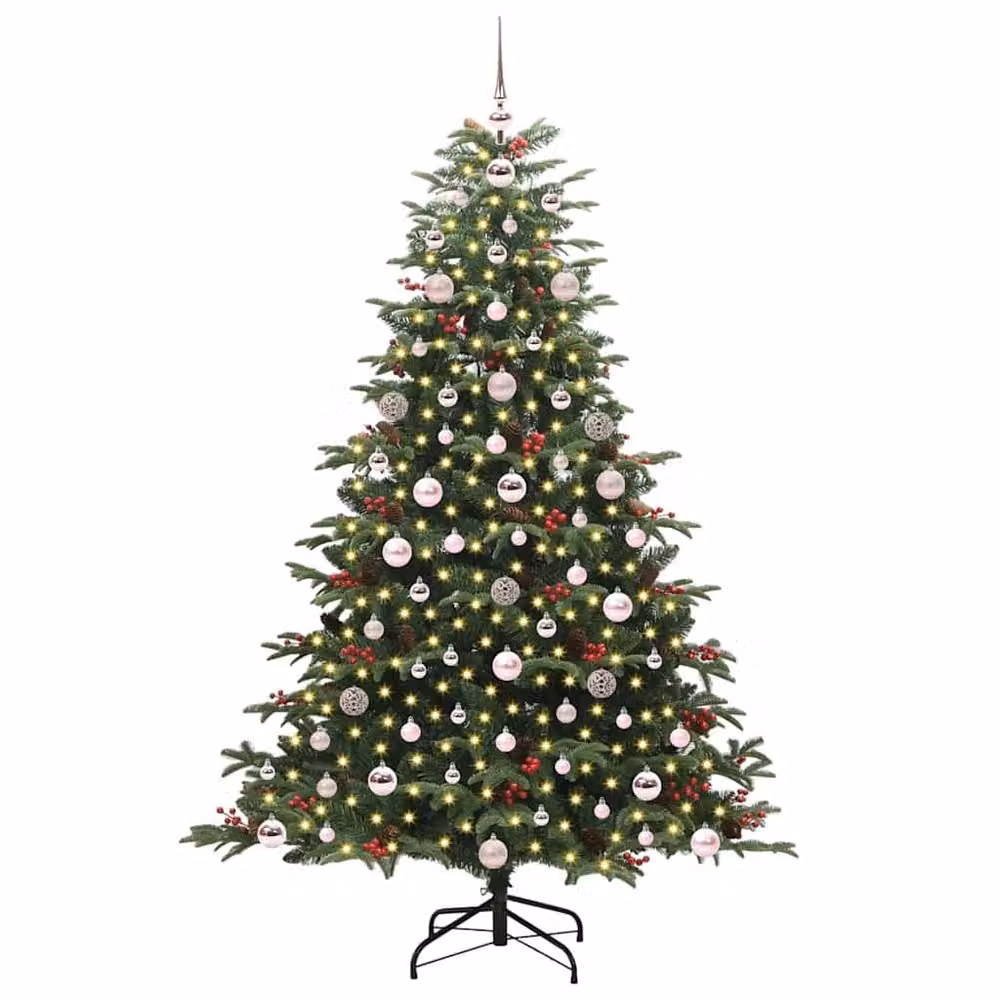 Berkfield Home Artificial Christmas Tree with 300 LEDs in Green, Height: 180 cm – 3