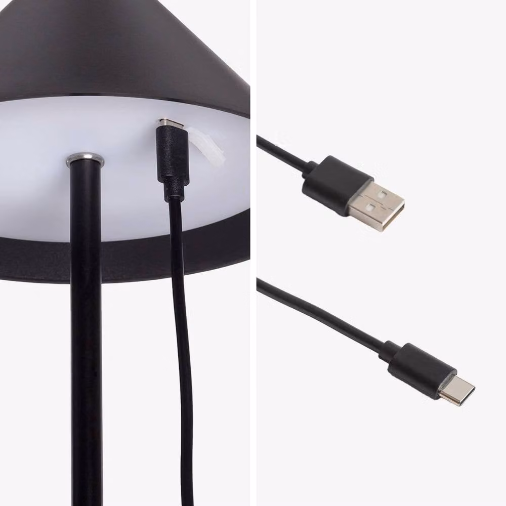 sweeek Dimmable Wireless LED Table Lamp in Black with Rechargeable Battery for Indoor and Outdoor Use – 5