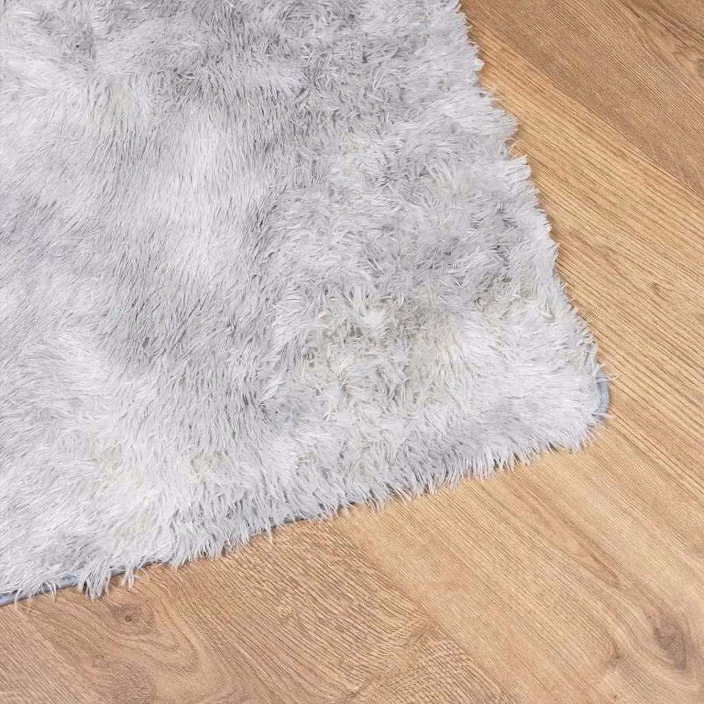 Berkfield Home NAVARRA Shaggy High Pile Rug, Light Grey, W: 60 cm, D: 100 cm – 2