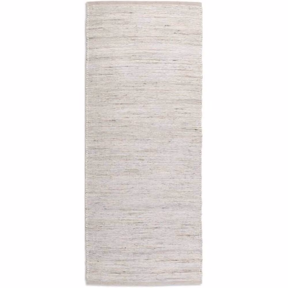 THE RUGS Dhaka Handloom Woven Jute Wool and Cotton Rug in White, W: 80 cm, L: 150 cm – 2