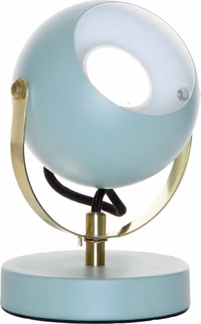 Litecraft Eyeball Adjustable Task Table Lamp in Green and Brass