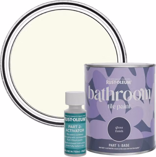 Rust-Oleum Gloss Bathroom Tile Paint, 0.75 l