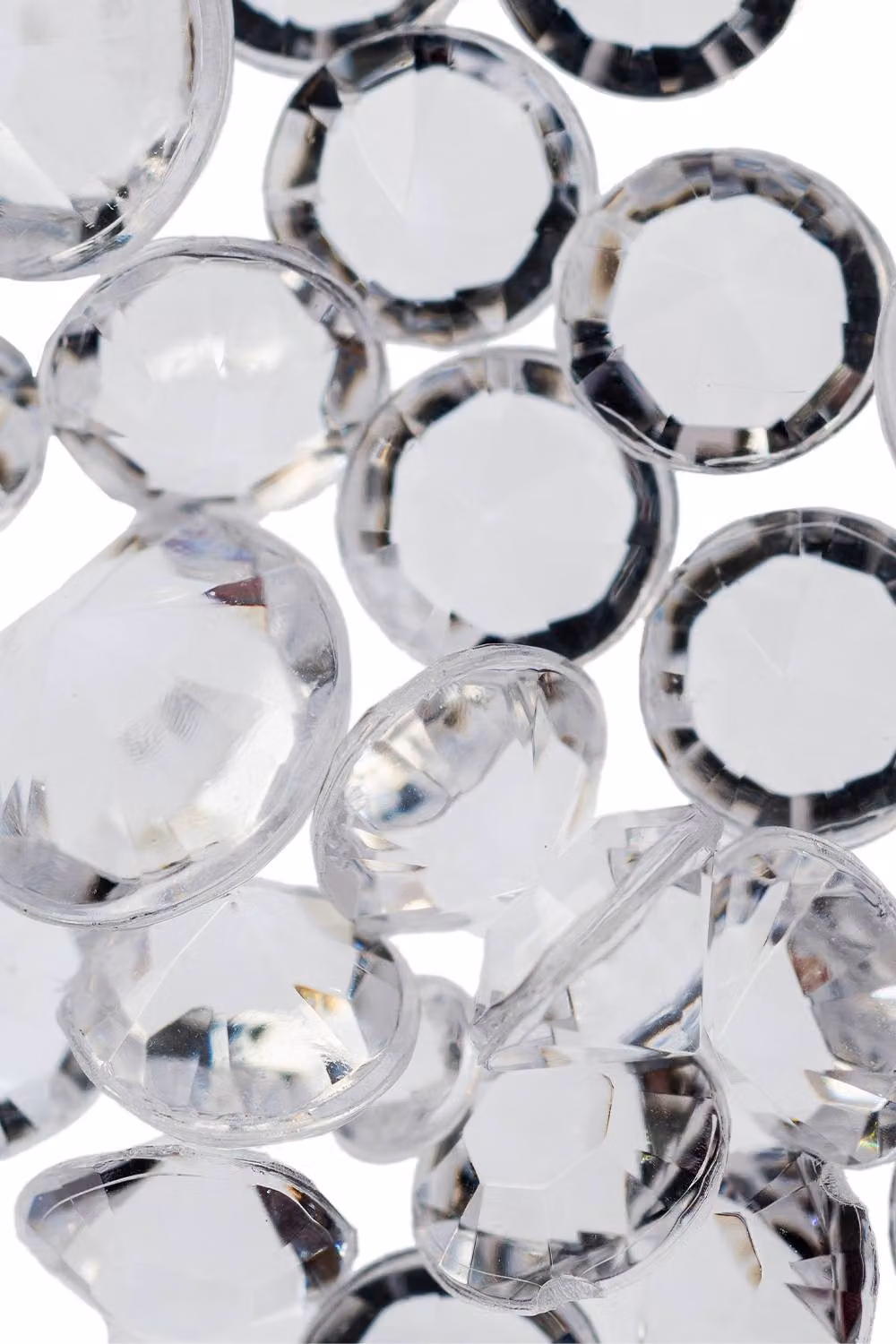 Neel Blue Transparent Acrylic Rhinestone Table Confetti, 2000 Pieces Round Table Scatters – 4