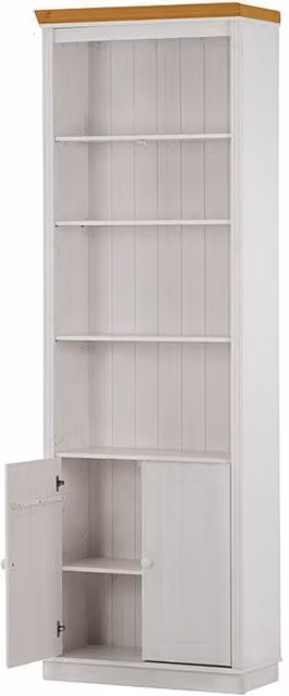 Dorel Anita Wall Unit E in White and Honey