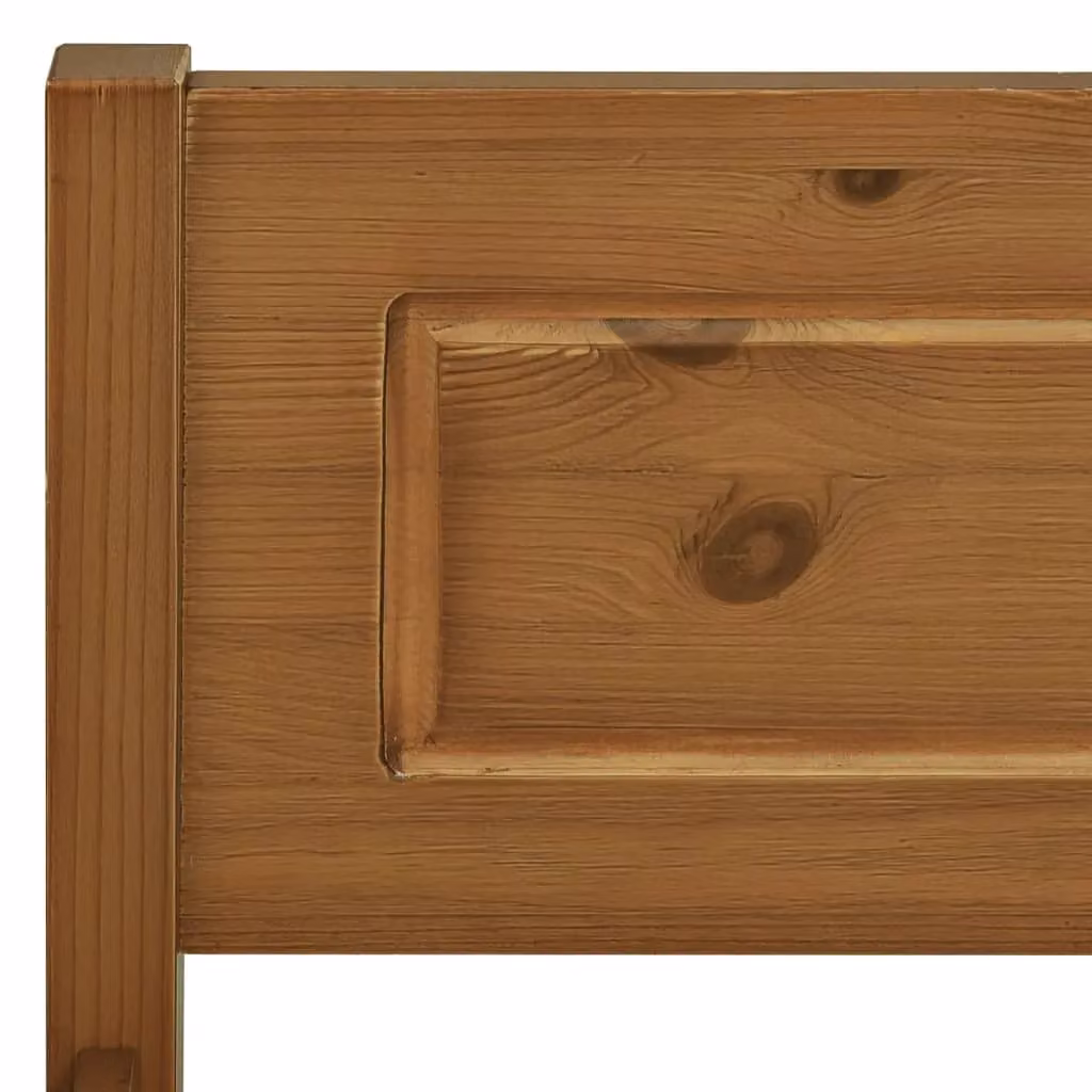 Berkfield Home Solid Pinewood Bed Frame, Brown, 200 x 200 cm – 3
