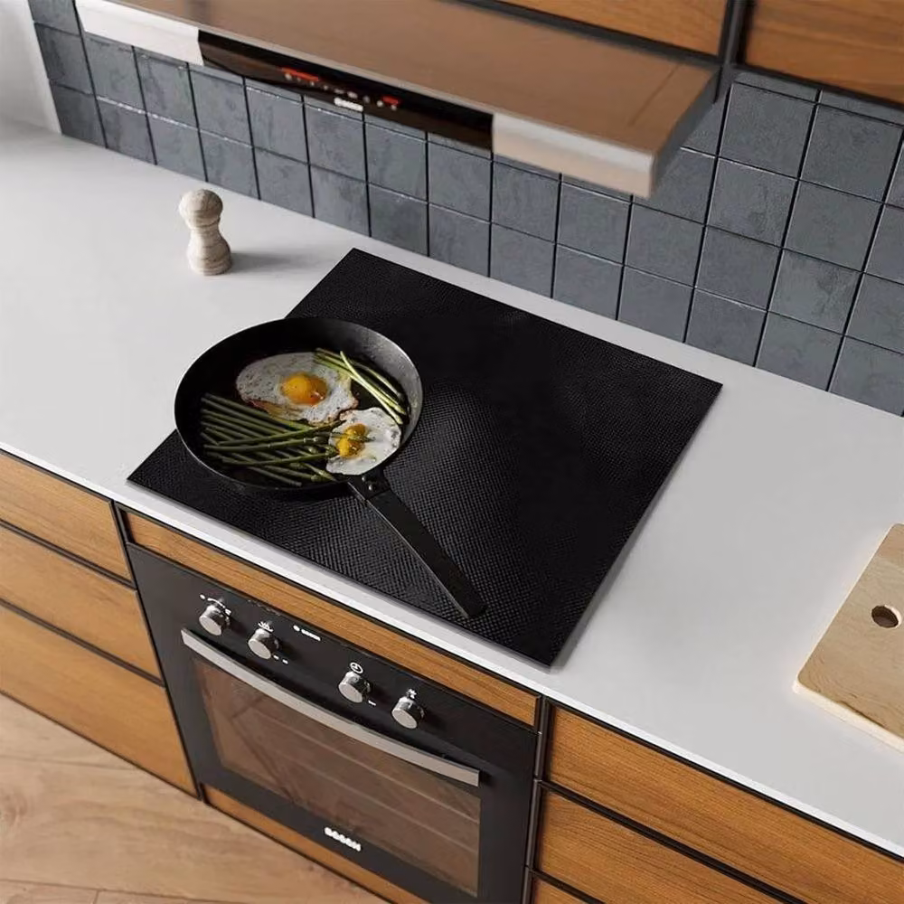 FLAVORA Magnetic Silicone Induction Hob Protector Mat in Black – 4