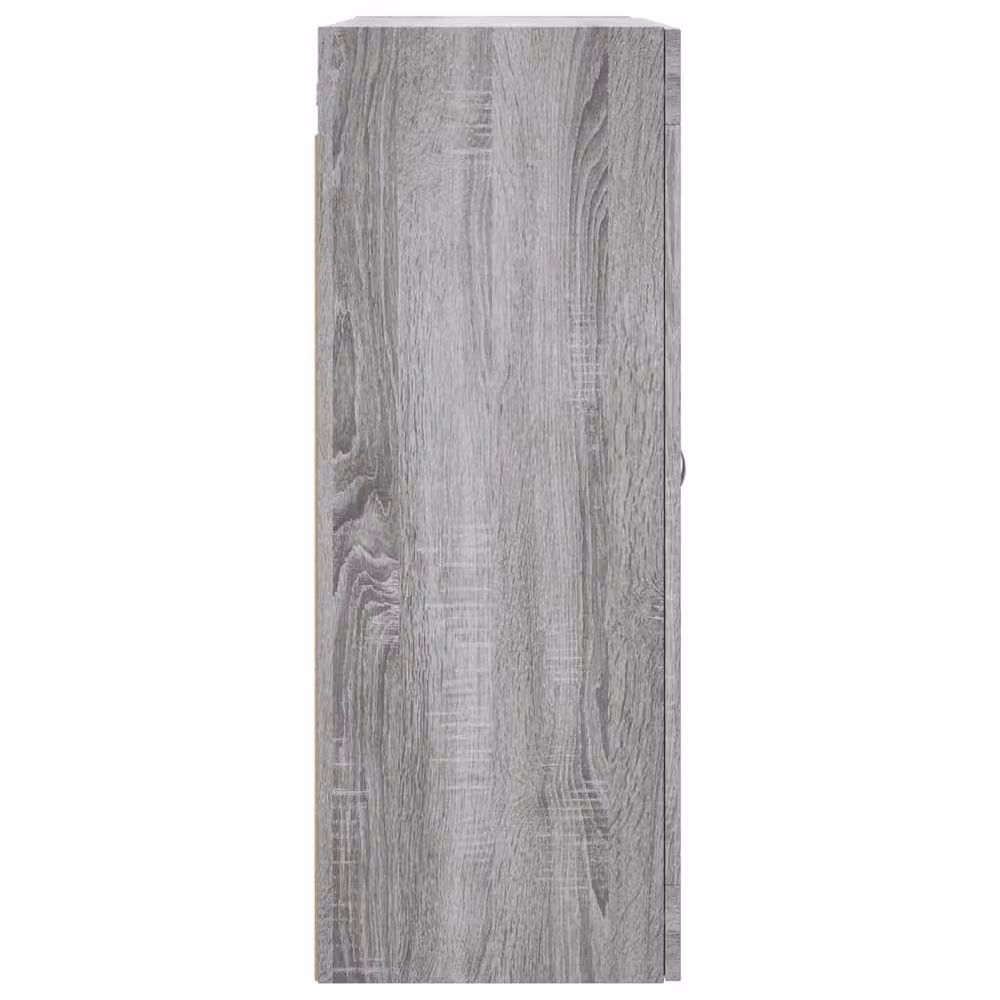 Berkfield Home Set of 2 Wall Mounted Cabinets with Glass Doors in Grey Sonoma Engineered Wood – 5