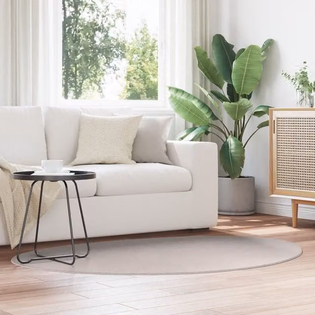 Berkfield Home Huarte Short Pile Washable Rug in Sand and Beige, W: 120 cm, D: 170 cm