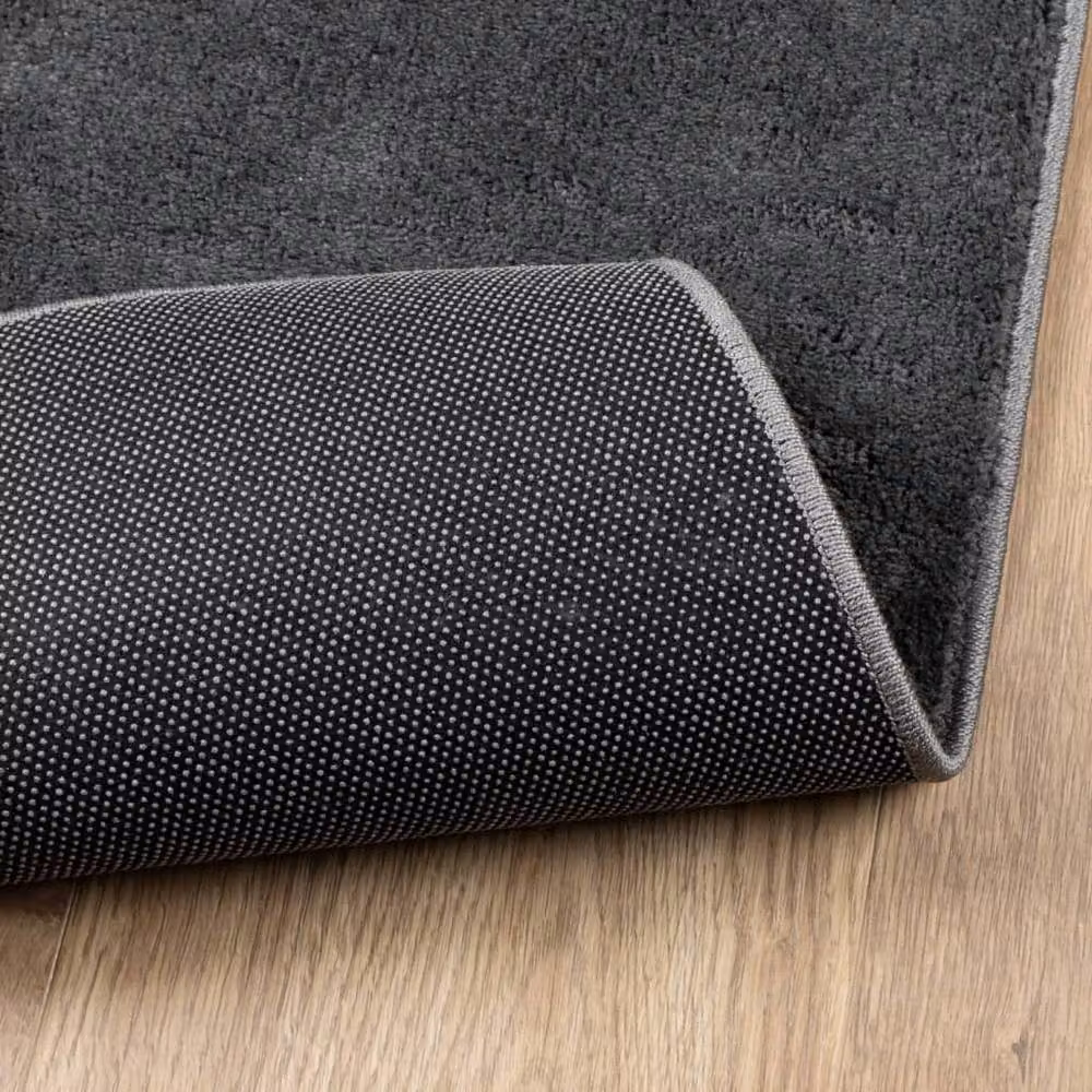 Berkfield Home Oviedo Short Pile Rug in Anthracite Grey, W: 200 cm, D: 280 cm – 3