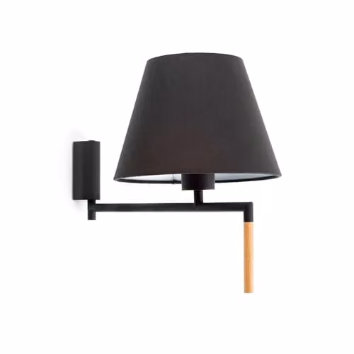 Faro Lighting Netlighting Ron Wall Light in Grey and Black with E27 Shade – 1