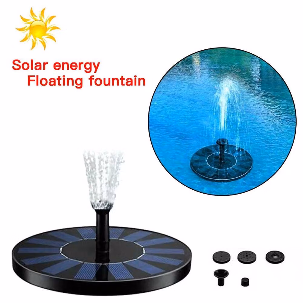 KORVIXA Black Solar Powered Floating Fountain Pump – 3