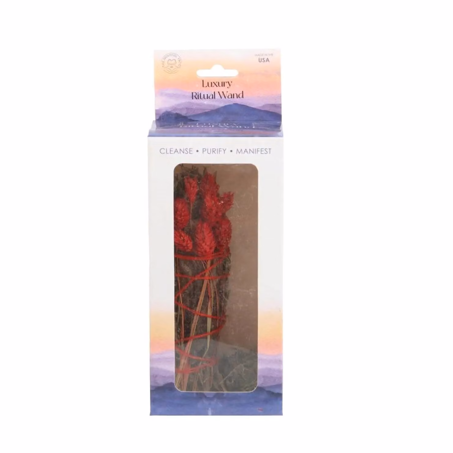Something Different Yerba Santa Sage and Rosemary Smudge Stick Wand in Dark Red – 2