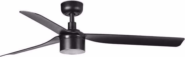 Netlighting Punt 132cm TEK LED Ceiling Fan in Matt Black with 2700K Warm White Light
